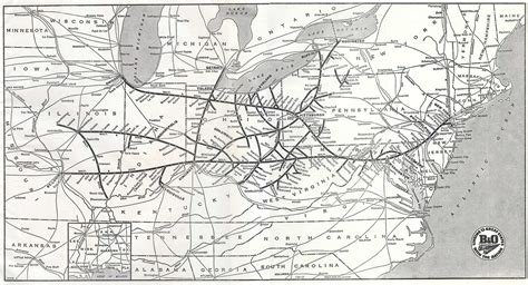 baltimore and ohio railroad route map
